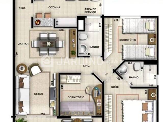 #371 - Apartamento para Venda em Arapongas - PR - 3